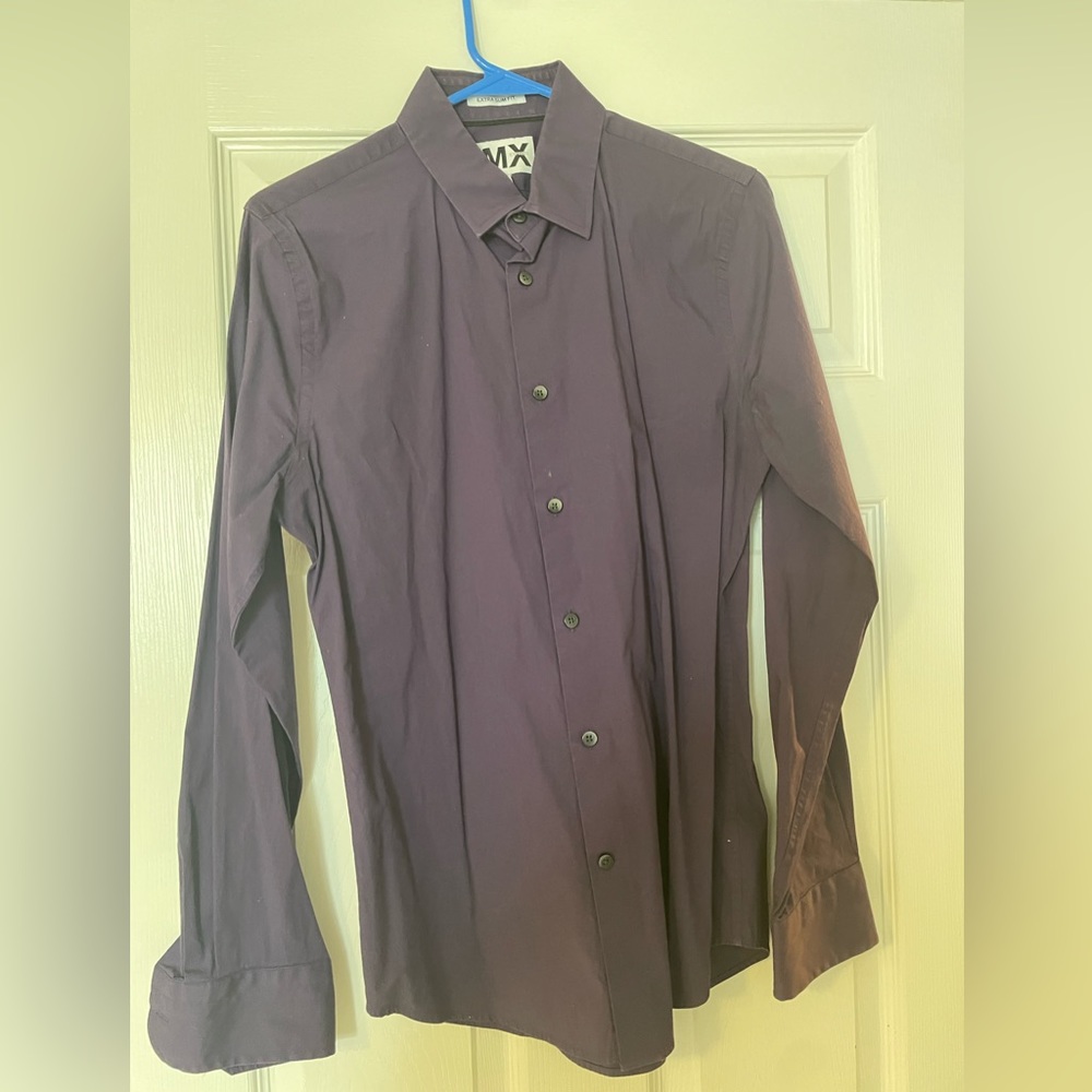 Deep plum express dress shirt
